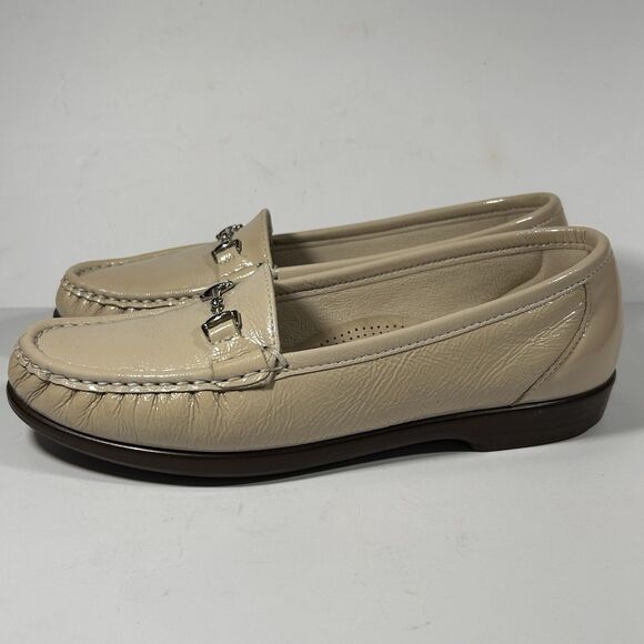 SAS Tripad Metro Comfort Womens 7.5M Horse Bit Loafers Slip On Leather Beige USA - Picture 4 of 12